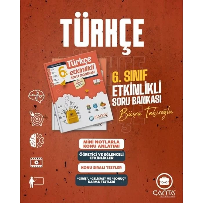 Çanta Yayınları 6.Sınıf Türkçe Etkinlikli Kazanım Soru Bankası
