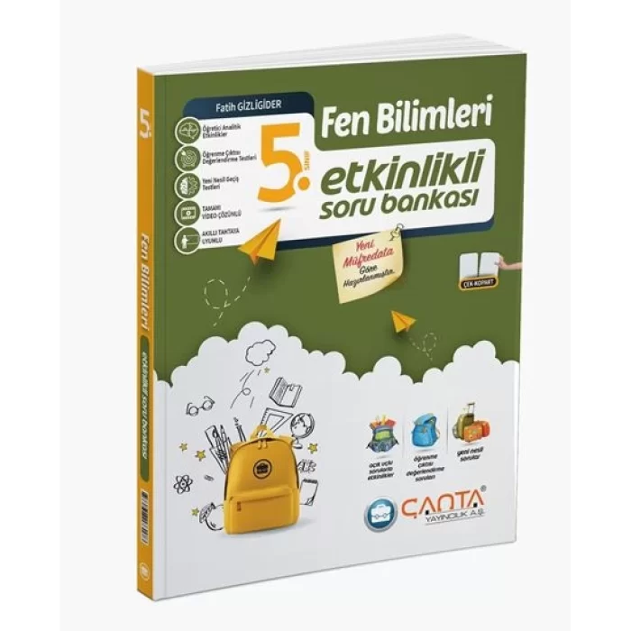 Çanta Yayınları Fen Bilimleri 5. Sınıf Etkinlikli Sorun Bankası Yeni