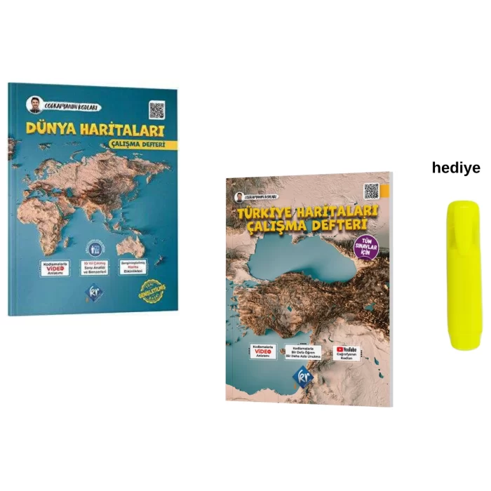 Coğrafyanın Kodları Türkiye ve Dünya Haritaları Çalışma Defteri Seti