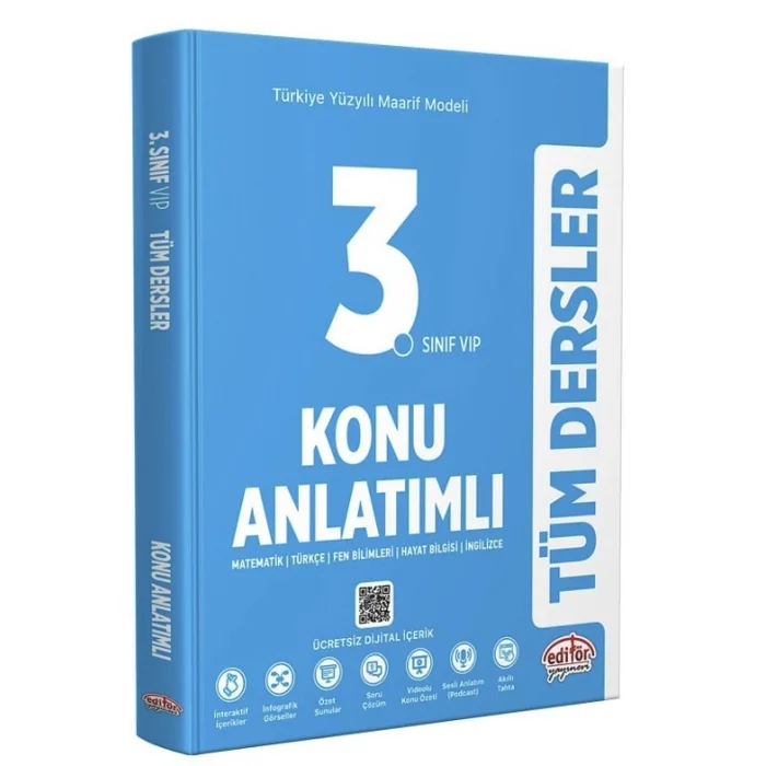 Editör 3. Sınıf Tüm Dersler Maarif Model Konu Anlatımlı