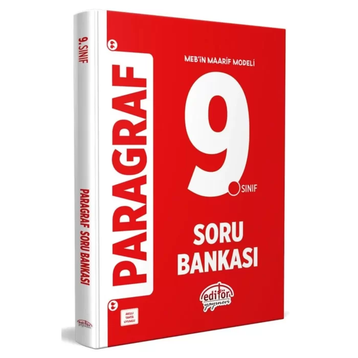 Editör Yayınevi Güncel Yeni 9. Sınıf Paragraf Soru Bankası