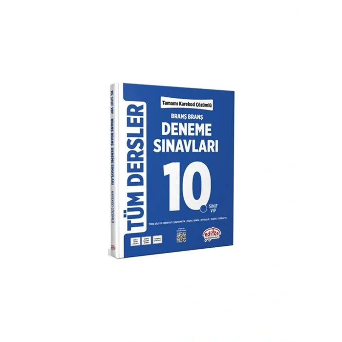 Editör Yayınları 10. Sınıf Tüm Dersler Branş Branş Deneme Sınavları