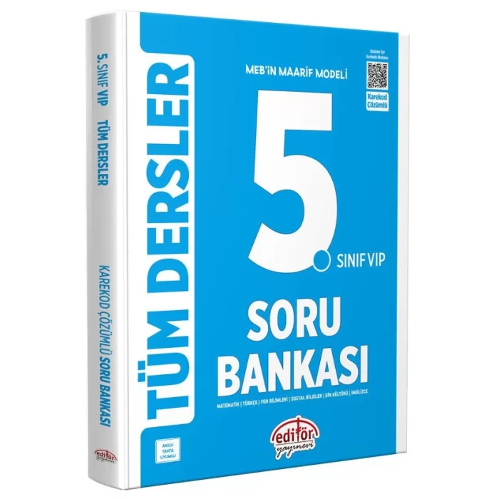 Editör Yayınları 5. Sınıf Maarif Modeli Tüm Dersler Soru Bankası