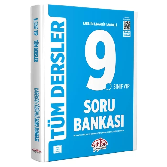 Editör Yayınları 9. Sınıf VIP Tüm Dersler Soru Bankası Yeni