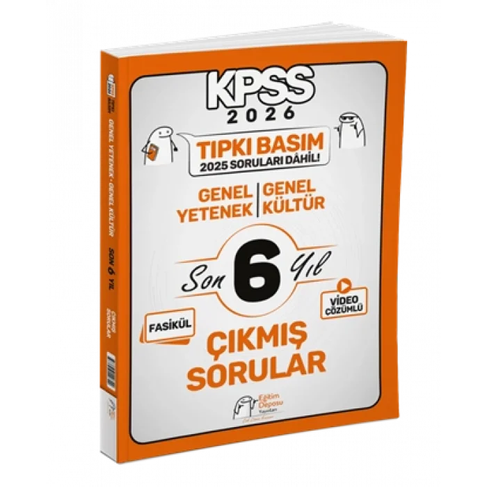 Eğitim Deposu Yayınları 2026 Kpss Genel Yetenek Genel Kültür Tıpkı Basım Son 6 Yıl Çıkmış Sorular