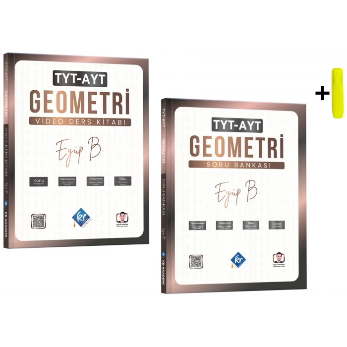 Eyüp B. TYT AYT Geometri Video Ders Kitabı Ve Soru Bankası KR Akademi Yayınları