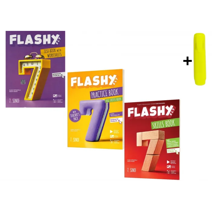 Flashy 7.sınıf Practice Book + Skills Book + Test Book Yeni