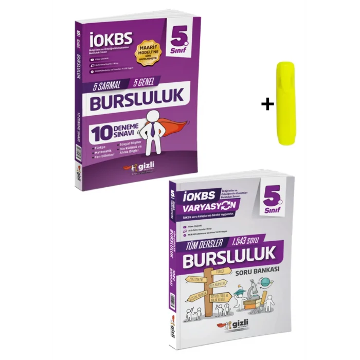 Gizli 5. Sınıf İOKBS Bursluluk 10 Deneme Sınavı Ve Soru Bankası Maarif Model