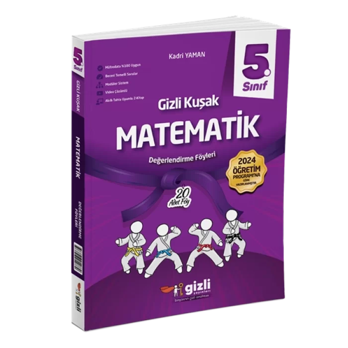 Gizli Yayınları 5. Sınıf Matematik Değerlendirme Föyleri Gizli Kuşak Serisi
