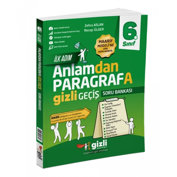 Gizli Yayınları 6. Sınıf Anlamdan Paragrafa Gizli Geçiş Soru Bankası Yeni