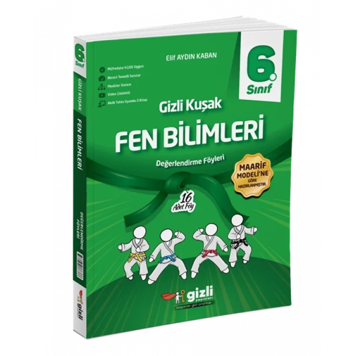 Gizli Yayınları 6. Sınıf Fen Bilimleri Değerlendirme Föyleri Gizli Kuşak Serisi Yeni