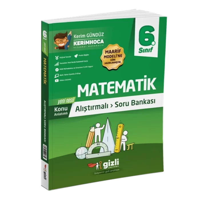 Gizli Yayınları 6. Sınıf Matematik Konu Anlatımlı Soru Bankası Yeni