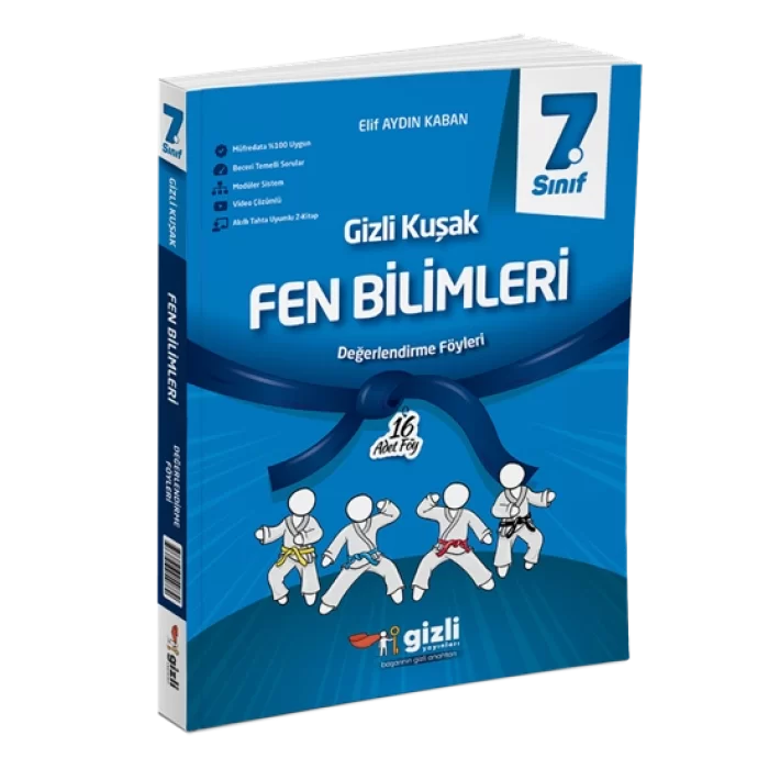 Gizli Yayınları 7. Sınıf Fen Bilimleri Değerlendirme Föyleri Gizli Kuşak Serisi