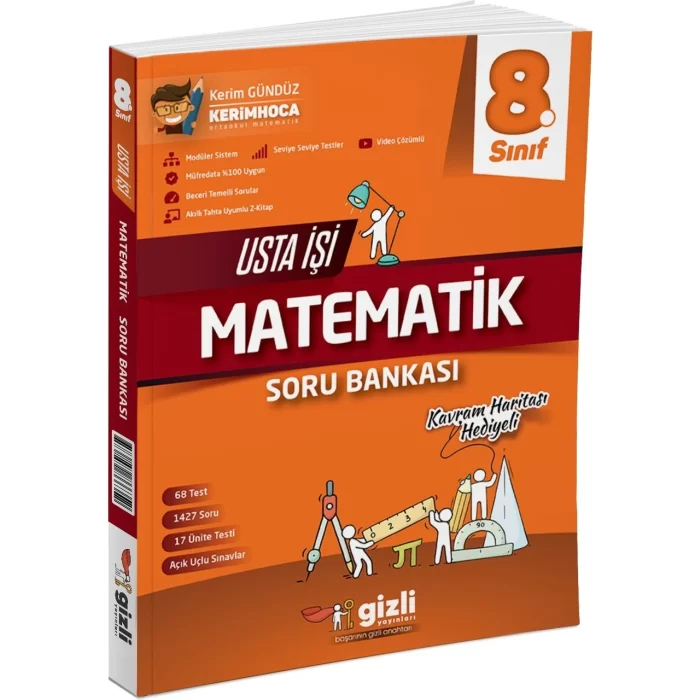 Gizli Yayınları 8. Sınıf Matematik Usta İşi Soru Bankası Kavram Haritası