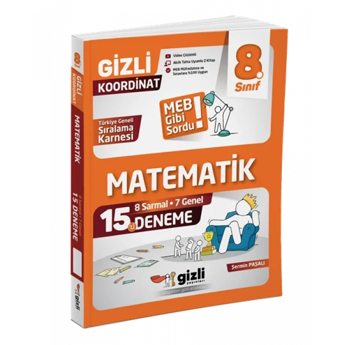Gizli Yayınları Lgs 8. Sınıf Matematik 15li Deneme-Meb Gibi Sordu