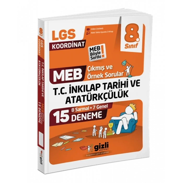 Gizli Yayınları Lgs Meb Çıkmış ve Örnek Sorular T.C. İnkılap Tarihi ve Atatürkçülük 15li Deneme-Meb Böyle Sordu