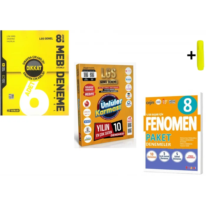 Hız Fenomen Ve Ünlüler Karması 8. Sınıf LGS Genel Deneme Yeni