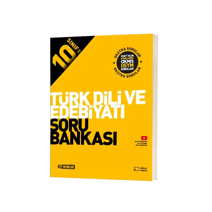 Hız Yayınları 10. Sınıf Türk Dili ve Edebiyatı Soru Bankası Güncel Müfredat
