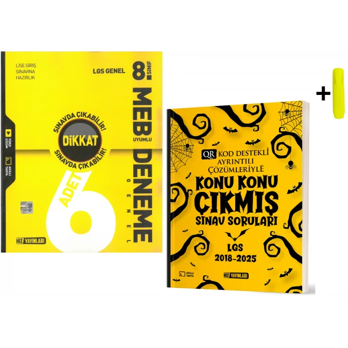 Hız Yayınları 8. Sınıf LGS Genel 6 Lı Ve Deneme Ve Çıkmış Sorular Yeni