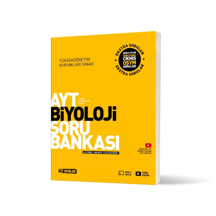 Hız Yayınları AYT Biyoloji Soru Bankası