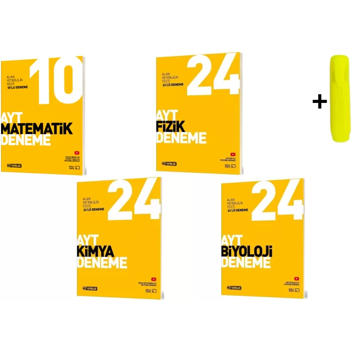 Hız Yayınları Ayt Sayısal Matematik Fizik Kimya Biyoloji Deneme Seti Yeni