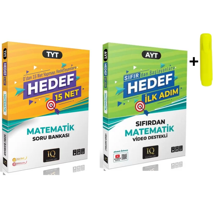 IQ Yayınları TYT AYT Matematik İlk Hedef 15 Soru Bankası
