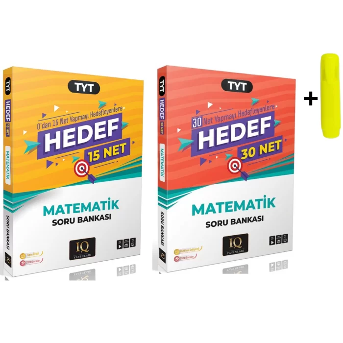 IQ Yayınları TYT Matematik Hedef 15 Hedef 30 Soru Bankası Seti