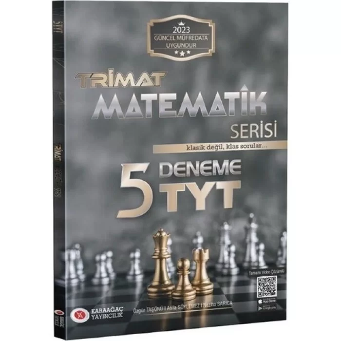 Karaağaç Yayınları 2023 TYT Matematik Trimat Serisi 5 Deneme