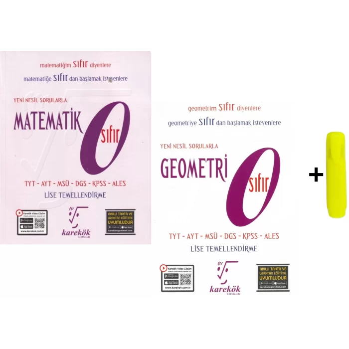 Karekök Matematik ve Geometri Sıfır Kitabı Seti