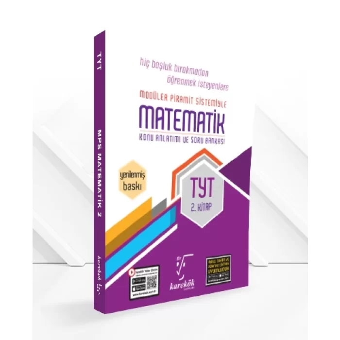 Karekök Yayıncılık TYT Matematik 2.kitap Mps Modüler Piramit Sistemi