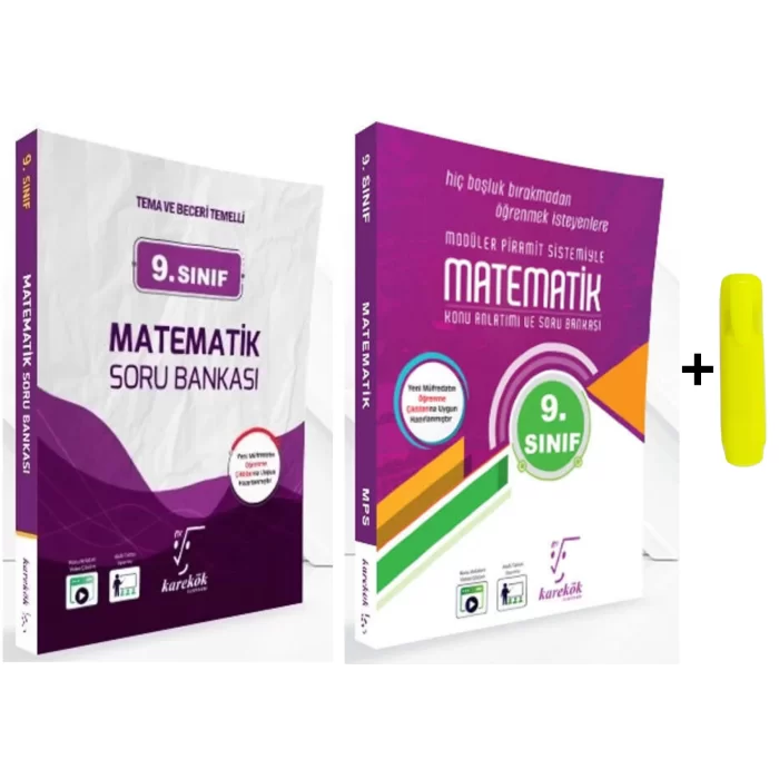 Karekök Yayınları 9.Sınıf Matematik Mps Konu Anlatımlı ve Soru Bankası Seti Yeni