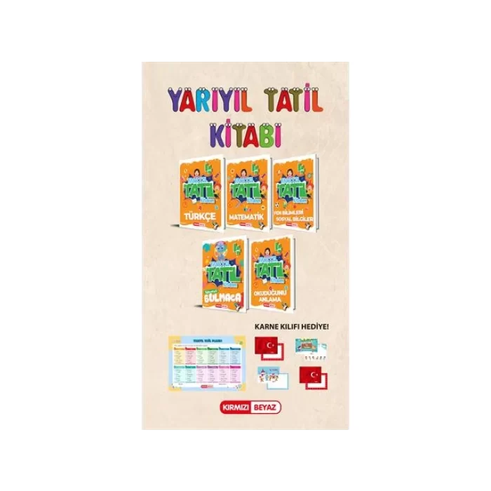 Kırmızı Beyaz 4. Sınıf Yarıyıl Tatil Kitabım Seti Yeni