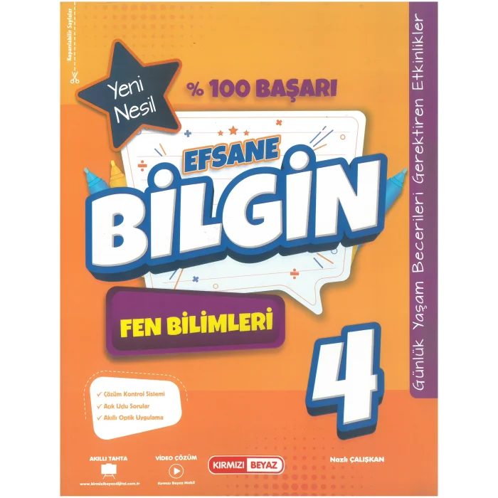 Kırmızı Beyaz Efsane Bilgin Fen Bilimleri 4.Sınıf