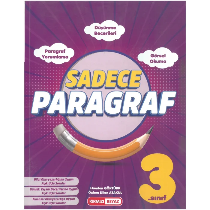 Kırmızı Beyaz Yayınları 3.Sınıf Sadece Paragraf