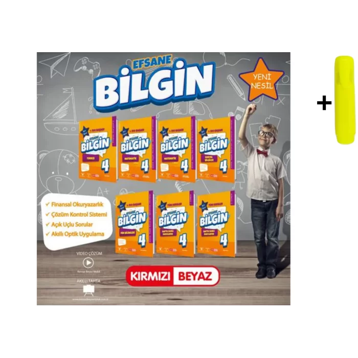 Kırmızı Beyaz Yayınları 4. Sınıf Efsane Bilgin Set Yeni