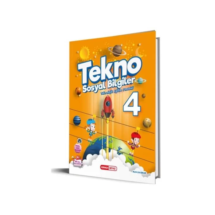 Kırmızı Beyaz Yayınları 4. Sınıf Tekno Sosyal Bilgiler