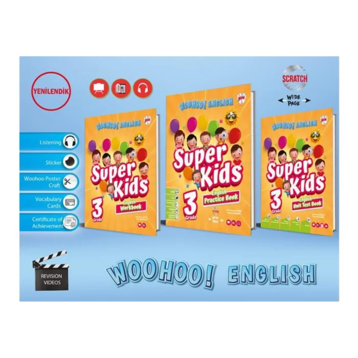 Kırmızı Beyaz Yayınları Super Kids Woo Hoo! 3.Sınıf Yeni