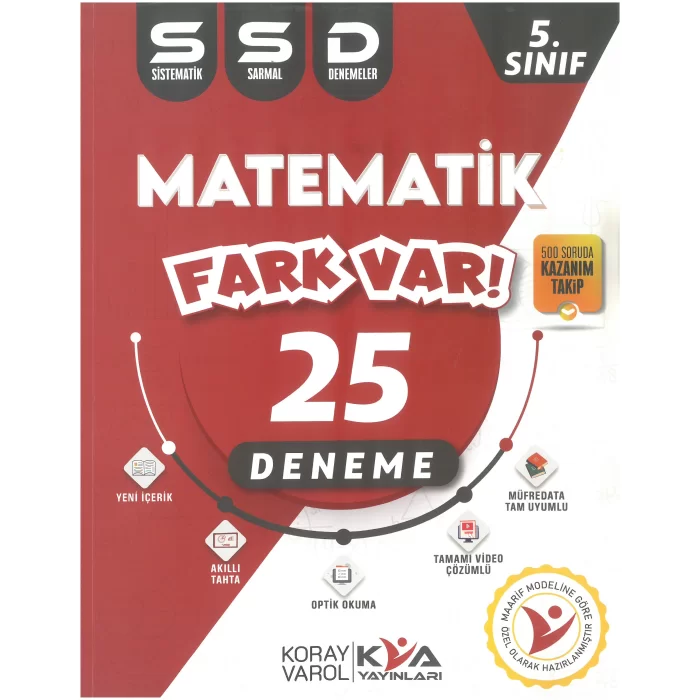 Kva Yayınları 5.Sınıf Matematik 25 Sistematik Sarmal Deneme Yeni