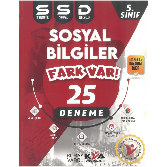 Kva Yayınları 5.Sınıf Sosyal Bilimler 25 Sistematik Sarmal Deneme Yeni