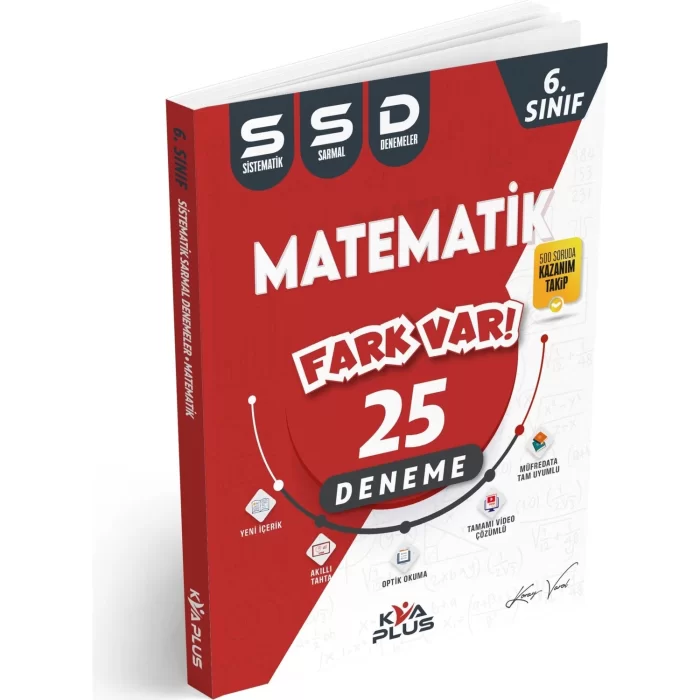 KVA Yayınları 6. Sınıf Matematik 25 Sistematik Sarmal Deneme Yeni