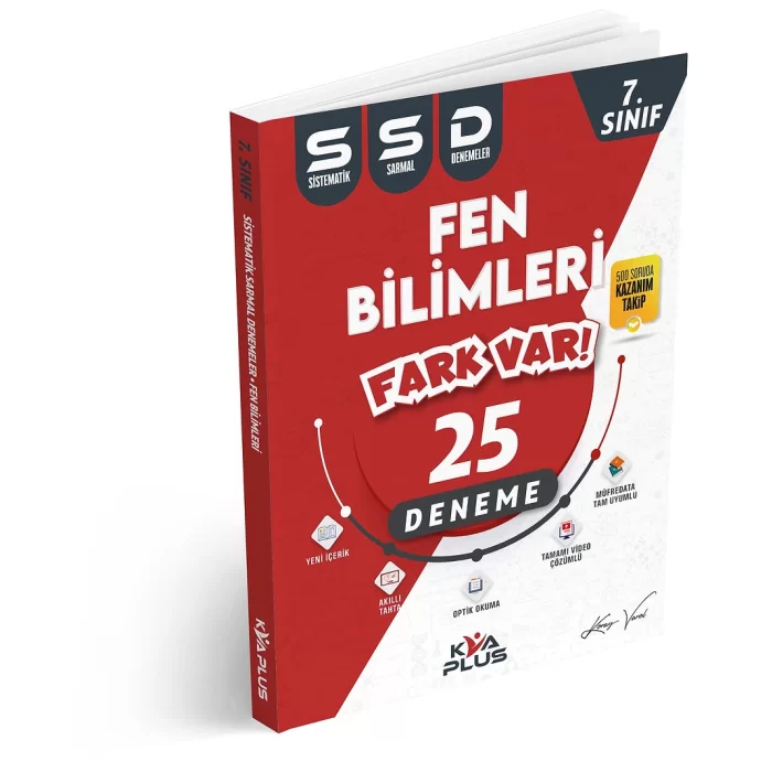 KVA Yayınları 7. Sınıf Fen Bilimleri 25 Sistematik Sarmal Deneme Yeni