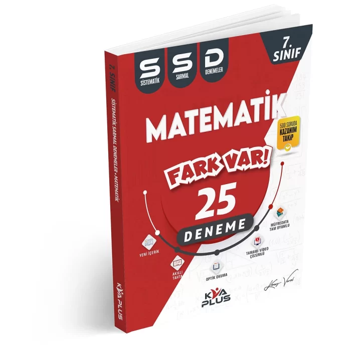 KVA Yayınları 7. Sınıf Matematik 25 Sistematik Sarmal Deneme Yeni