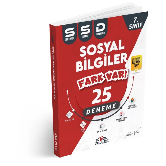 KVA Yayınları 7. Sınıf Sosyal Bilgiler 25 Sistematik Sarmal Deneme Yeni