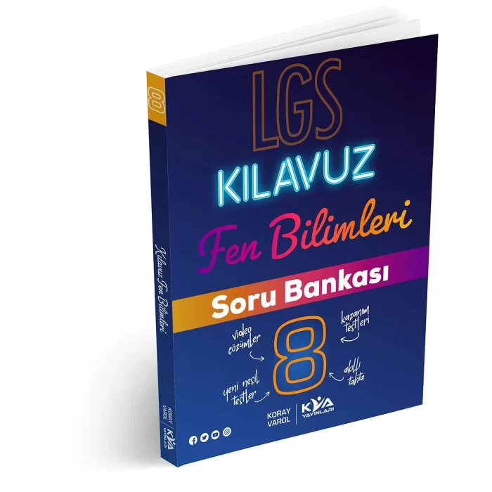 KVA Yayınları 8. Sınıf Kılavuz Fen Bilimleri Soru Bankası Yeni