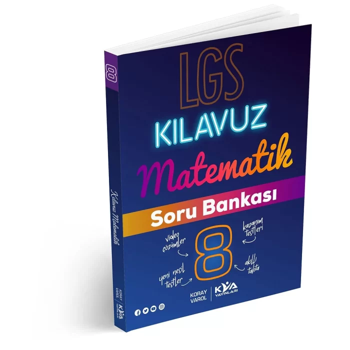 KVA Yayınları 8. Sınıf Kılavuz Matematik Soru Bankası Yeni