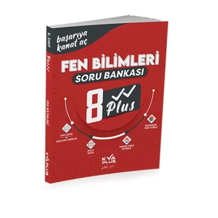 KVA Yayınları 8. Sınıf Plus Serisi Fen Bilimleri Soru Bankası Yeni