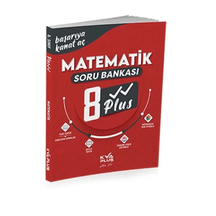 KVA Yayınları 8. Sınıf Plus Serisi Matematik Soru Bankası Yeni