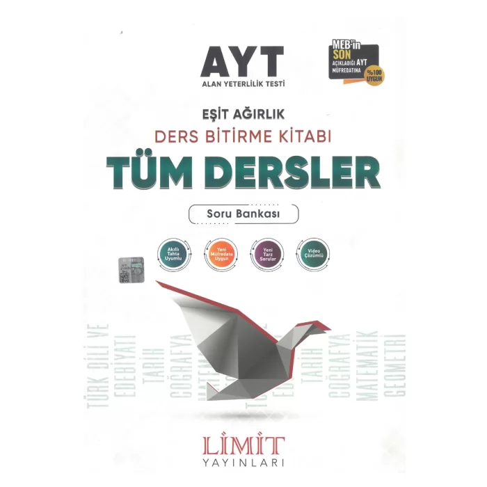 Limit AYT Eşit Ağırlık Tüm Dersler Ders Bitirme Kitabı