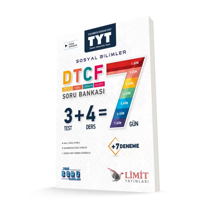 Limit Yayınları Tyt Dtcf 7 Gün Sosyal Bilimler Soru Bankası