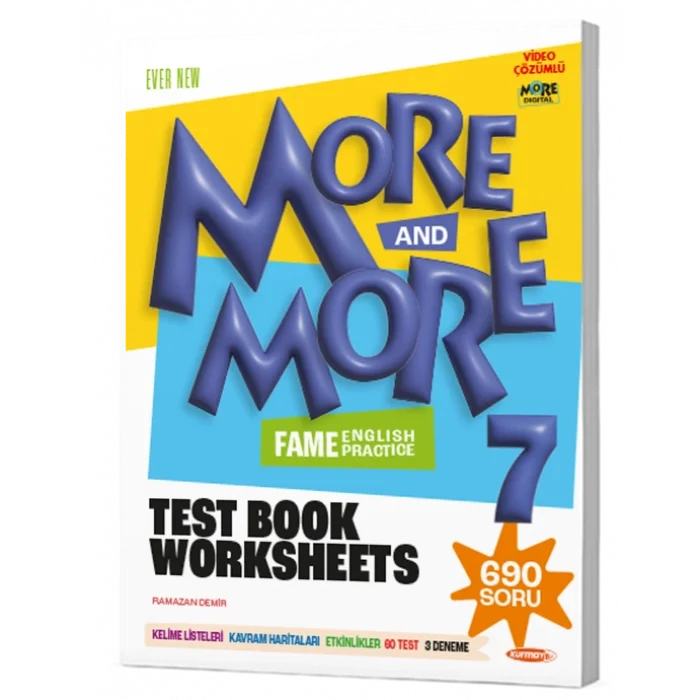 More and More 7. Sınıf Fenomen English Test Book Worksheets